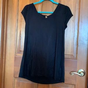 Black sleeveless top
